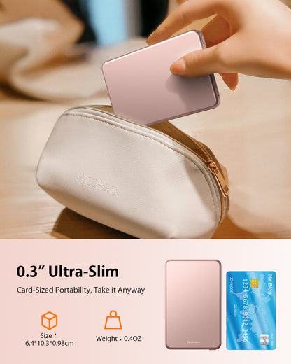 ULiXWH MagS-1 Power Bank (5000mAh, Slim, All-alloy, Pink)