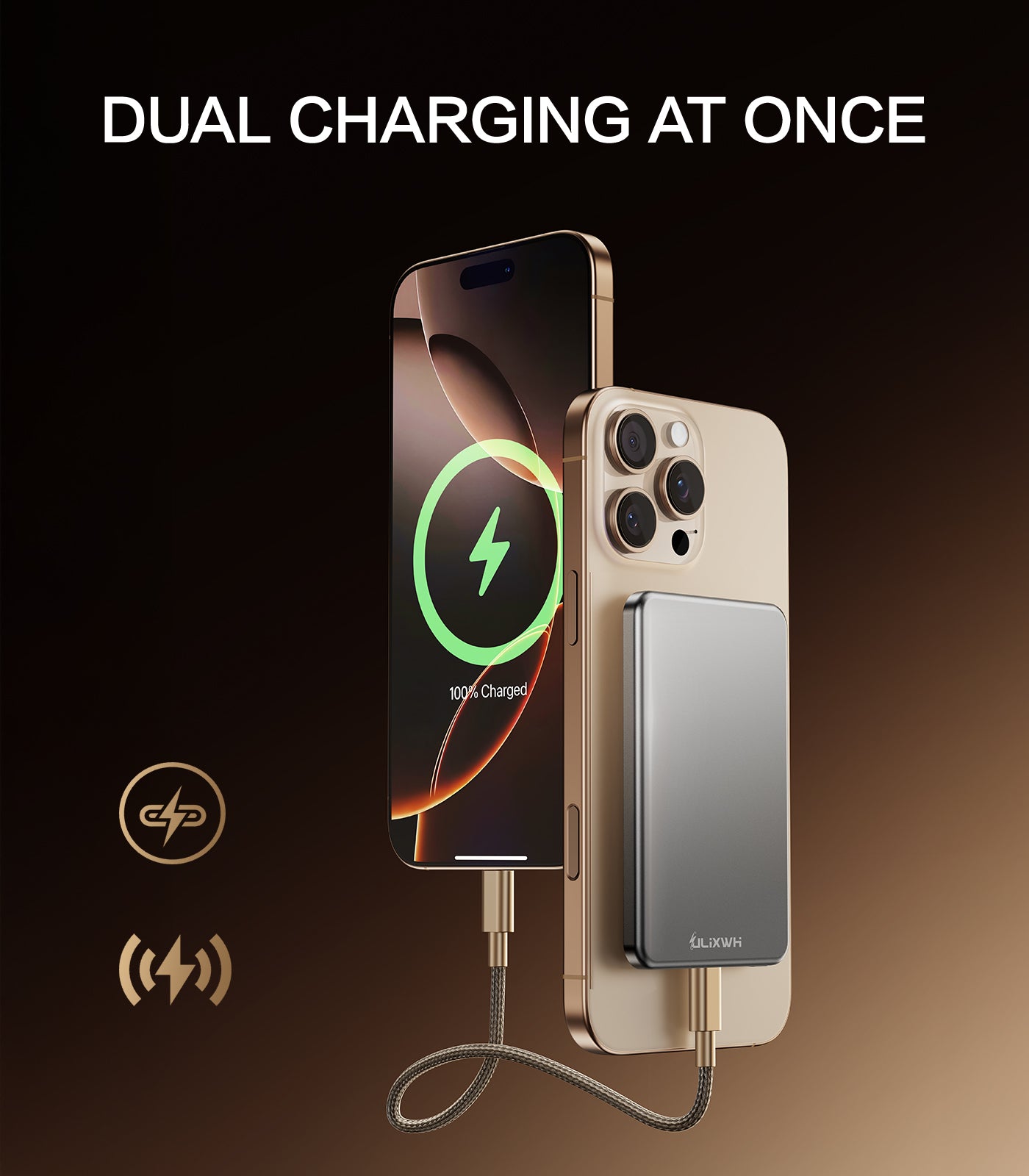 ULiXWH MagS-1 Power Bank (5000mAh, Slim, All-alloy, Grey)