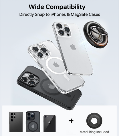 ULiXWH Magsafe Phone Grip Stand with Spinner Fidget (Orange)