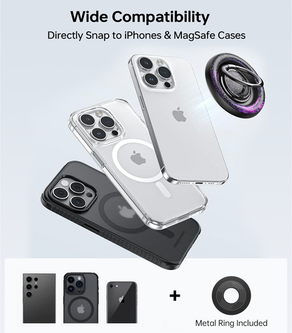 ULiXWH Magsafe Phone Grip Stand with Spinner Fidget (Purple)