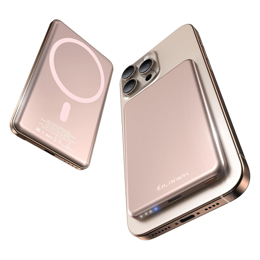 ULiXWH MagS-1 Power Bank (5000mAh, Slim, All-alloy, Pink)