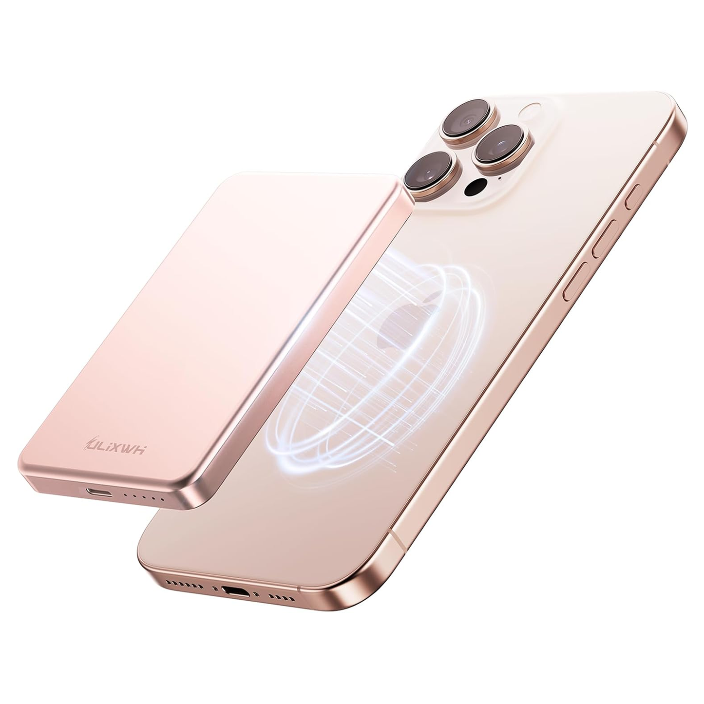 ULiXWH MagS-2 Power Bank (10K, Slim, Rose Gold)