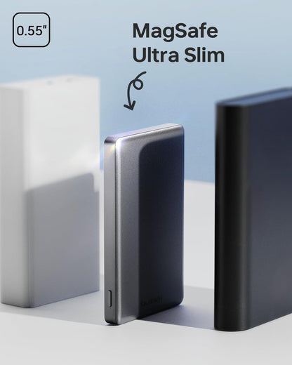 ULiXWH MagS-2 Power Bank (10K, Slim, Glacier Gray)