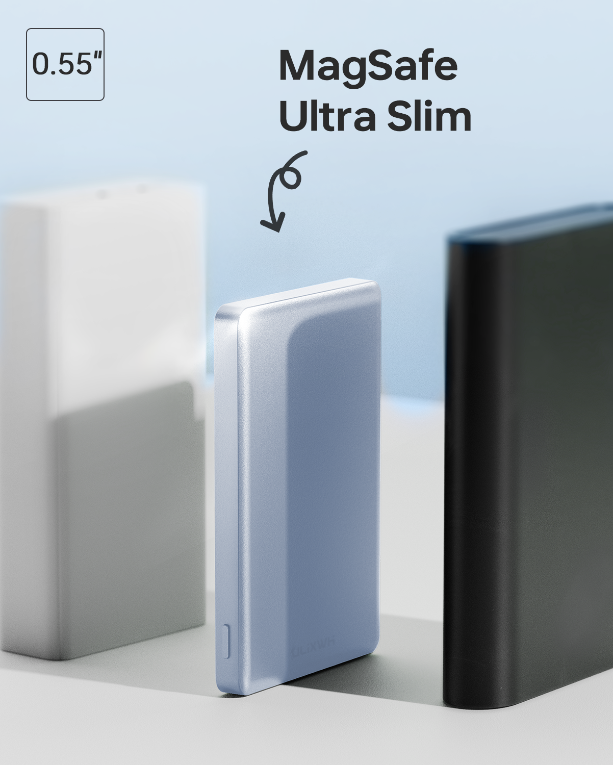 ULiXWH MagS-2 Power Bank (10K, Slim, Blue)